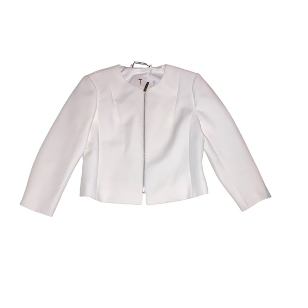 Ted baker creamy white zippered blazer suit jacket - Picture 4 of 9
